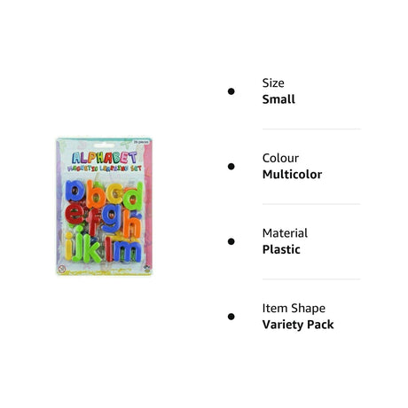 26 Piece Magnetic Letters - Perfect for Educational Toys, Fridge Magnets and Spelling