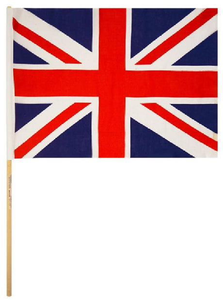 18" x 12" Union Jack Handheld Flag, Royal Wedding, Union Jack, Armed Forces Day