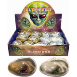 Henbrandt Giant Alien Eggs display box with individually wrapped toys.