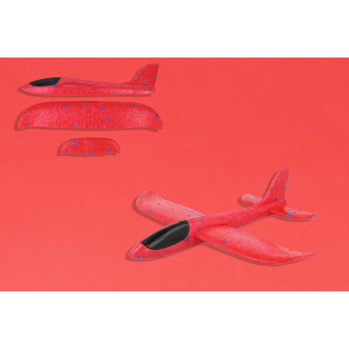Single Jumbo Foam Airplane Glider for Kids 48cm