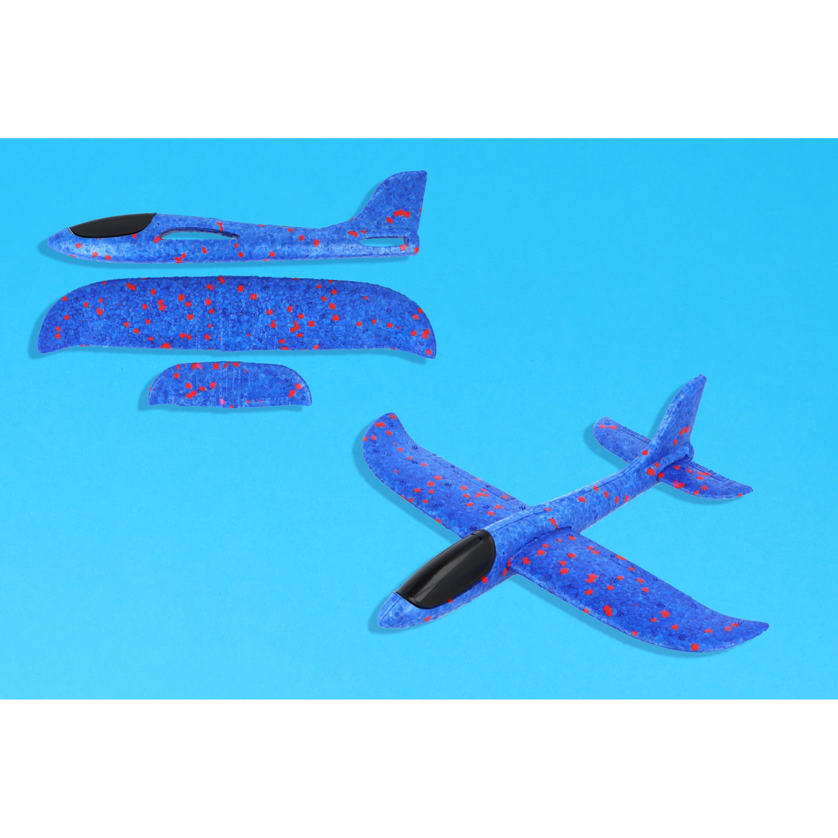 Single Jumbo Foam Airplane Glider for Kids 48cm