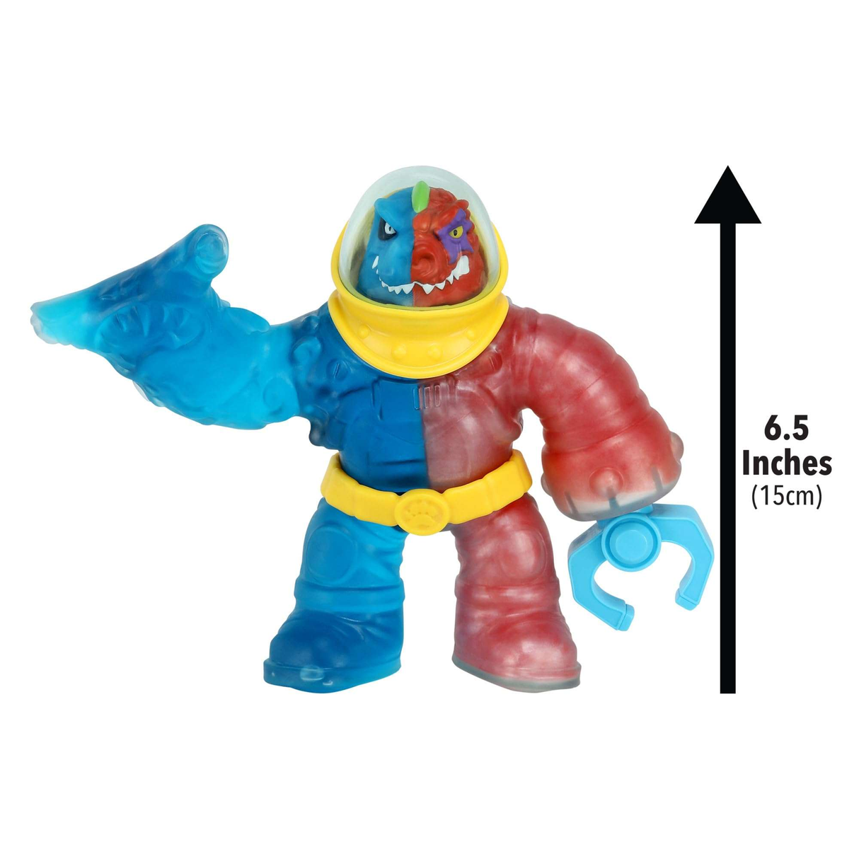Heroes of Goo Jit Zu Deep Goo Sea Tyro Double Goo Pack. Stretchy, Squishy 6.5-Inch Tyro Figure With 2 In 1 Goo Power And Claw Pop Attack Weapon.