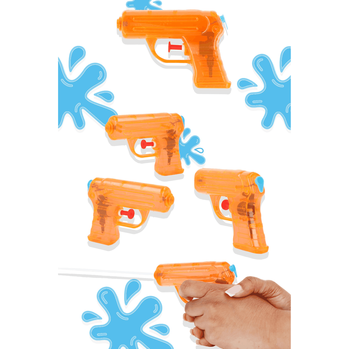 60 x Water Pistols 11cm in display box