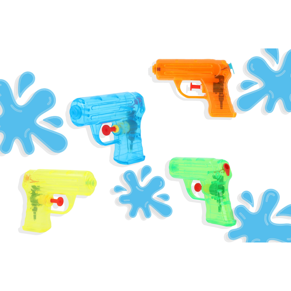 60 x Water Pistols 11cm in display box