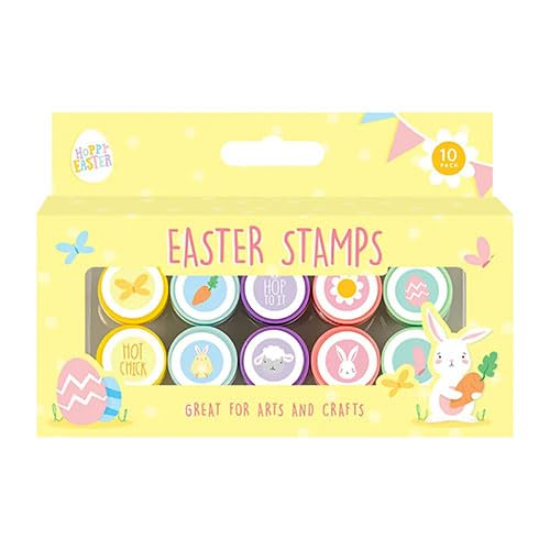 Easter mini character craft stamps pack of 10 for arts and crafts.