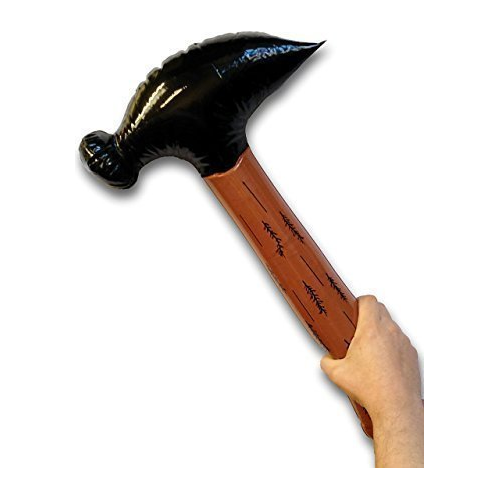 Inflatable hammer 60cm for fancy dress costume party.