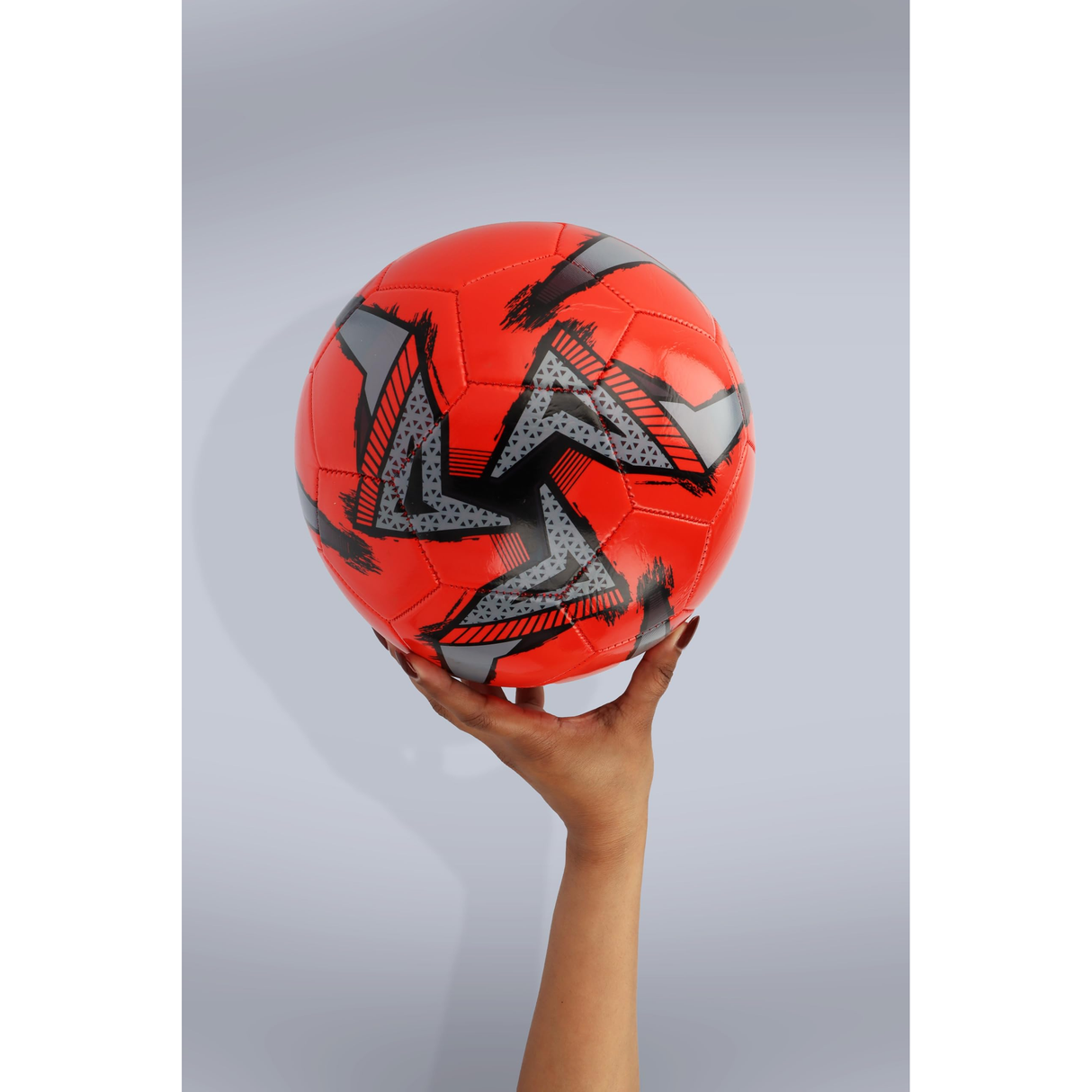 Single Leather Football in 3 Designs - Blue, Red, Yellow