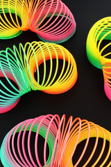 Pack of 12 Plastic Rainbow Spring Toy for Kids 7.5cm Boxed Magic Spring