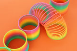 Pack of 12 Plastic Rainbow Spring Toy for Kids 7.5cm Boxed Magic Spring