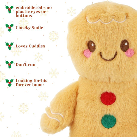 Adorable 20cm Plush Gingerbread Man Teddy