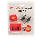 WORLD’S SMALLEST TOOL KIT – Miniature Tool Box with Keychain – Includes Tape Measure & 2 Mini Screwdrivers - Fun Mens Gifts, Novelty Keyring, Mini Things & Desk Accessories