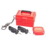 WORLD’S SMALLEST TOOL KIT – Miniature Tool Box with Keychain – Includes Tape Measure & 2 Mini Screwdrivers - Fun Mens Gifts, Novelty Keyring, Mini Things & Desk Accessories