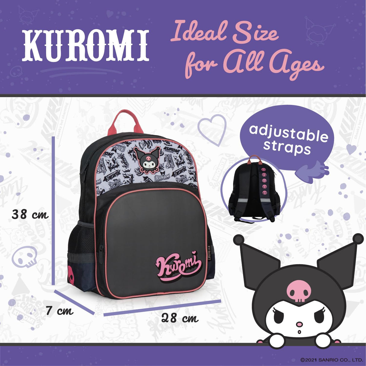 Hello Kitty Backpack (Kuromi)