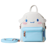 Blue Sky Studios Hello Kitty Cinnamoroll mini backpack in white and light blue with adjustable straps and cute character design