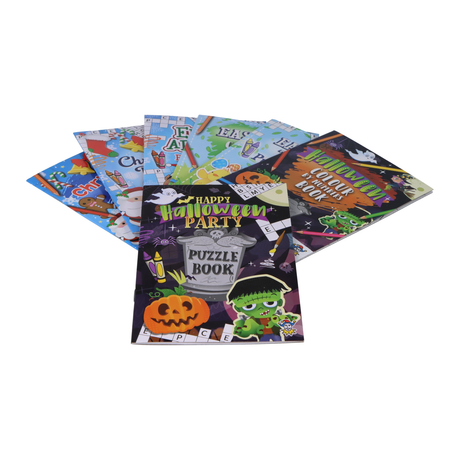 Mini Halloween Puzzle Books Wholesale