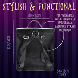 Blue Sky Studios Wednesday Satchel Bag, Large Backpack for Work or School Supplies, Licensed Wednesday Accessories