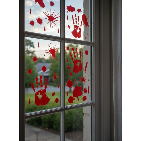 Halloween Window Stickers 8 Sheets 20cm x 25cm Wholesale