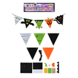 Halloween Felt Bunting Craft Kit DIY Halloween Bunting 3m with 5 Pennants Quantities of 12 Wholesale