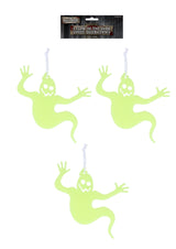 Pack of 3 Glow in the Dark Hanging Ghosts