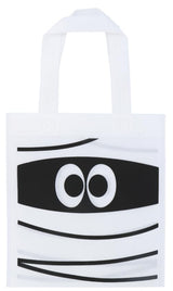 Henbrandt Halloween Treat Bags 3-Pack - Large 28cm x 34cm Trick or Treat Bags with Mummy, Pumpkin Designs - Kids Party Favour Goodie Bags for Spooky Celebrations