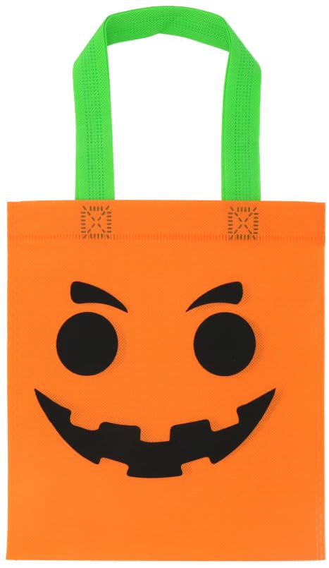 Henbrandt Halloween Treat Bags 3-Pack - Large 28cm x 34cm Trick or Treat Bags with Mummy, Pumpkin Designs - Kids Party Favour Goodie Bags for Spooky Celebrations