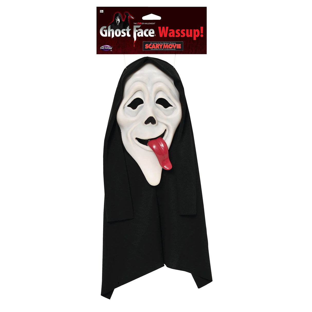 Fun World Click on Party Wass Up Ghost Face Mask (Standard)
