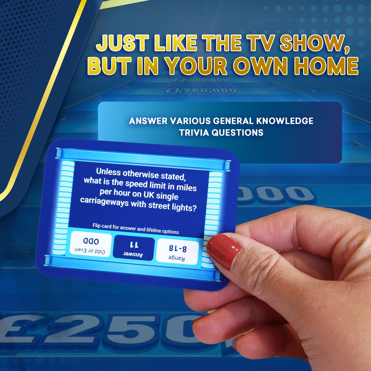 Ant & Dec's Limitless Win Special Edition Board Game. Answer Fun Family Trivia Questions to Climb the Money Ladder. Just Like ITV's Hit TV Show. For 2+ Players, Aged 8+.