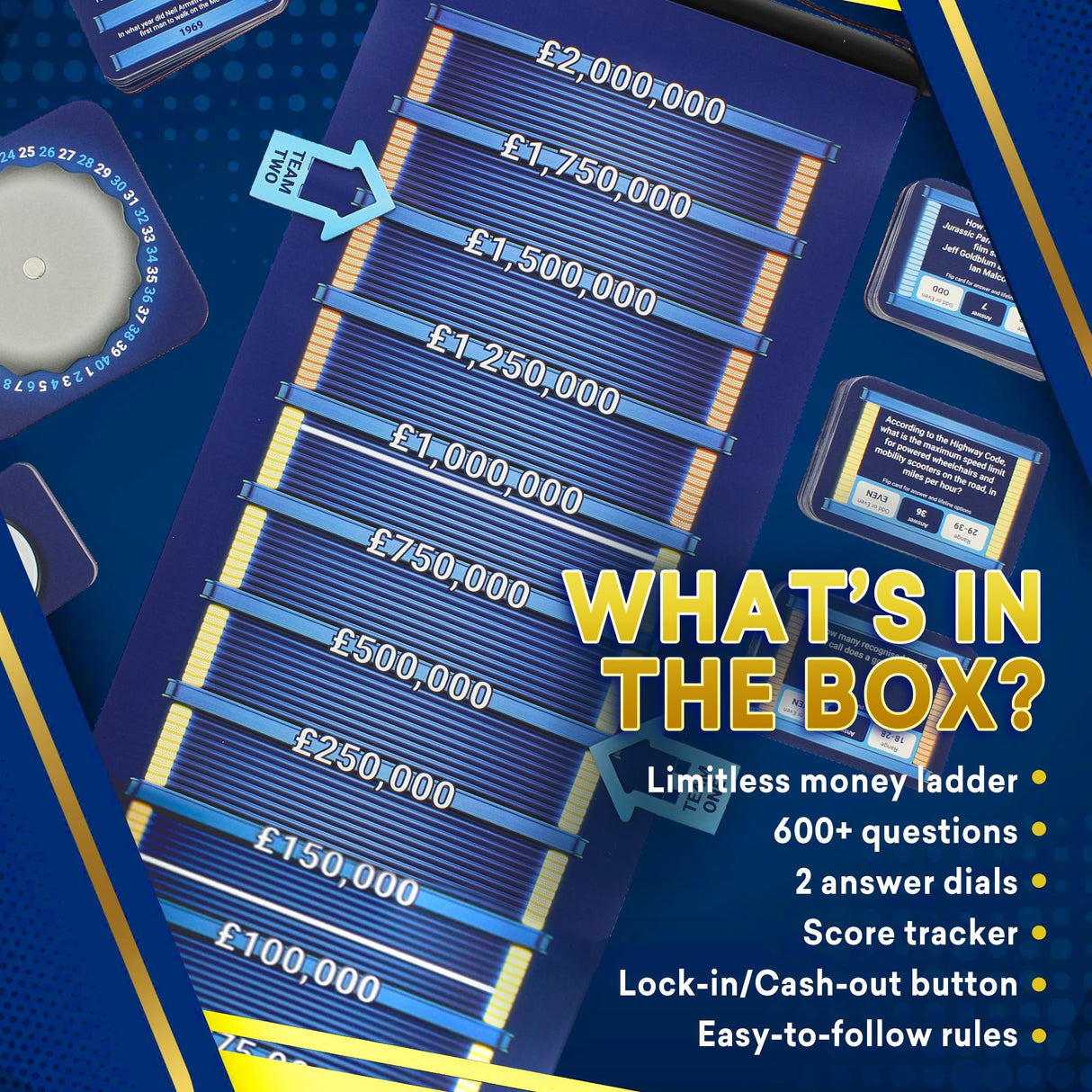 Ant & Dec's Limitless Win Special Edition Board Game. Answer Fun Family Trivia Questions to Climb the Money Ladder. Just Like ITV's Hit TV Show. For 2+ Players, Aged 8+.