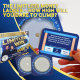 Ant & Dec's Limitless Win Special Edition Board Game. Answer Fun Family Trivia Questions to Climb the Money Ladder. Just Like ITV's Hit TV Show. For 2+ Players, Aged 8+.