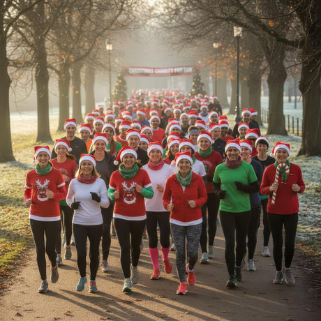 Pack of 12 Christmas Santa Hats - Classic Red Festive Party Costume Accessory for Adults Office Parties Xmas Celebrations Event Fancy Dress Bulk Novelty Hats for Men and Women