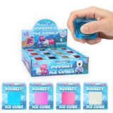 Squeeze Ice Cube Toy with Sugar/Maltose Filling (5cm) 4 Assorted Colours Quantities of 12 Wholesale
