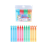 Henbrandt mini Christmas bubble tubes pack of 12 with festive toppers and wands for children.