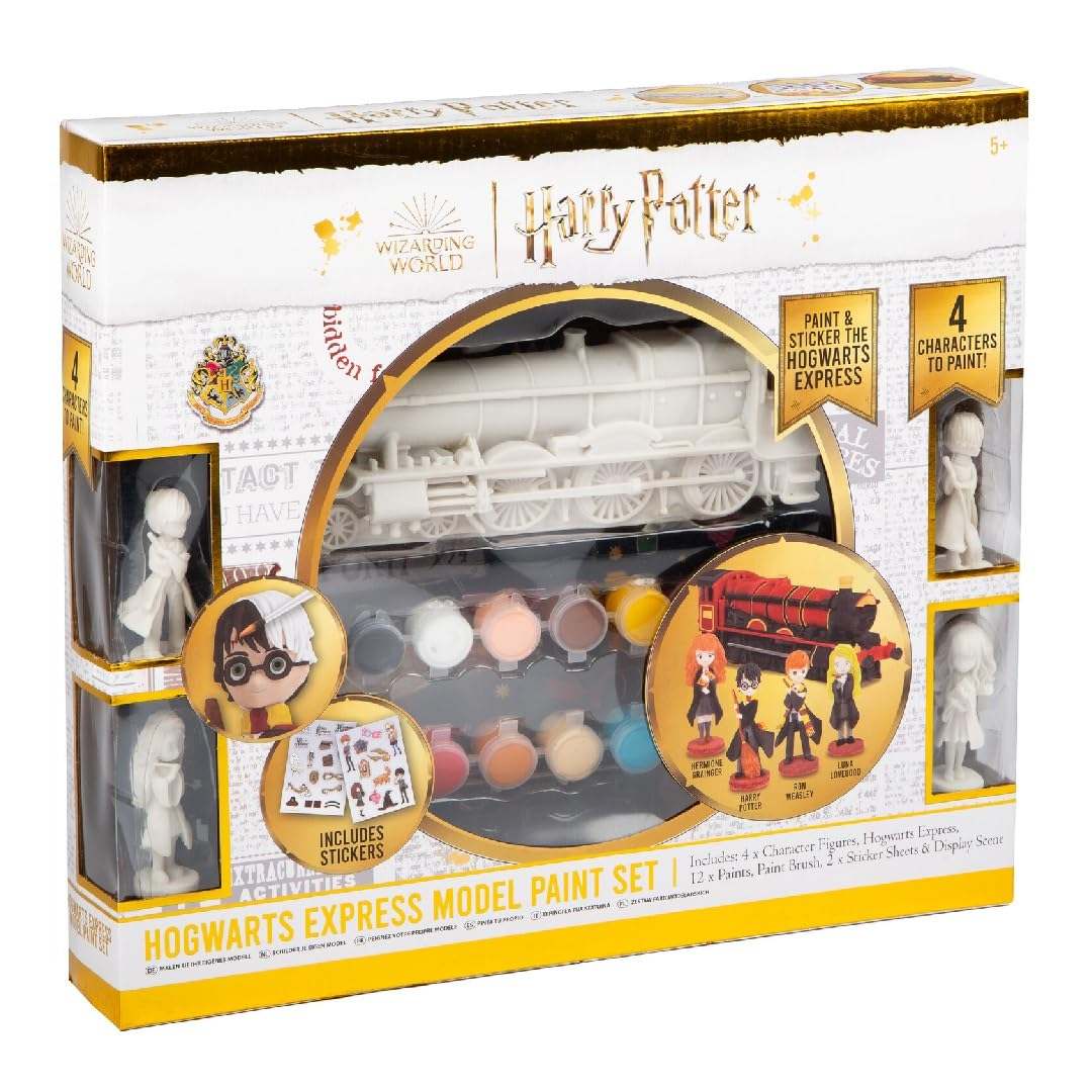 Harry Potter Hogwarts Express model and character paint set box.