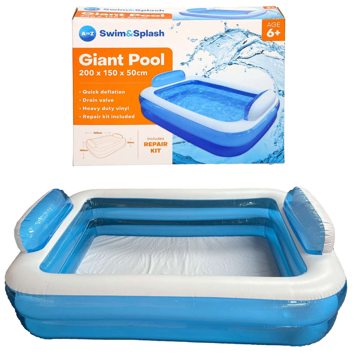 Padgett Bros Giant Pool, Blue - TC Toys