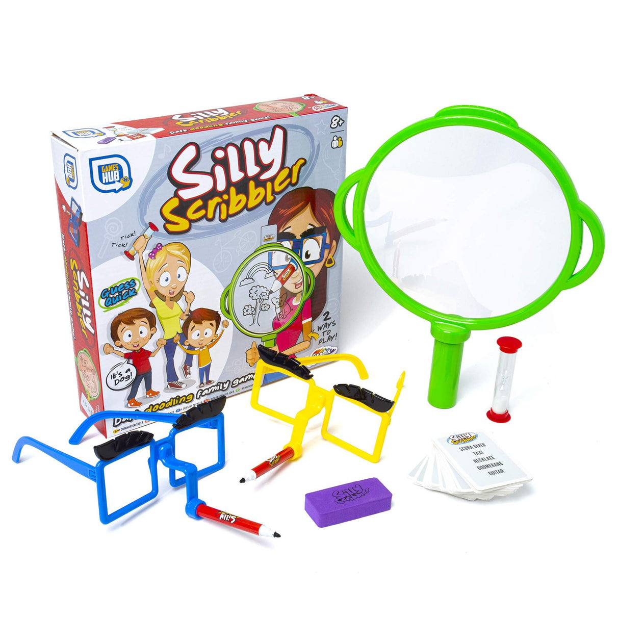 Silly Scribbler Pencil On Nose Drawing Game Guess Draw Picture - TC Toys
