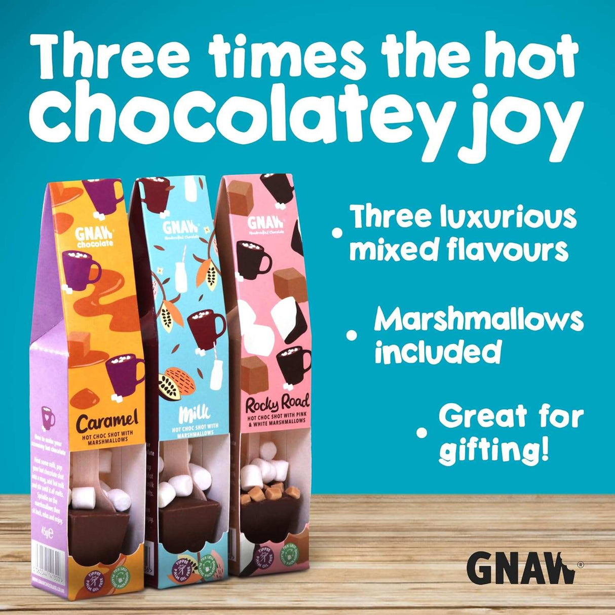 GNAW Mixed - Hot Chocolate Spoon Gift Set (3 Spoons) - TC Toys