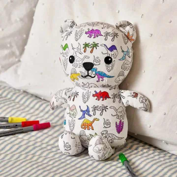 Colour in Dinosaur Artie Bear - TC Toys