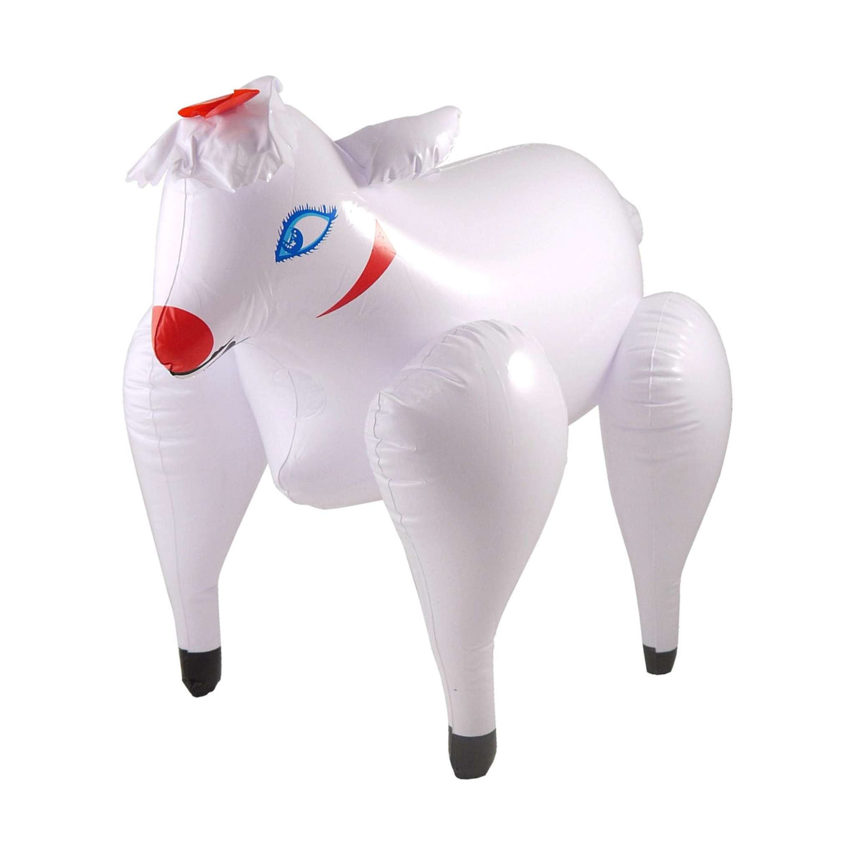 Inflatable sheep for themed parties, 54cm in size.