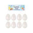 Foam Easter Egg Craft Kit 8pcs, perfect for decorating, 5.5cm size.
