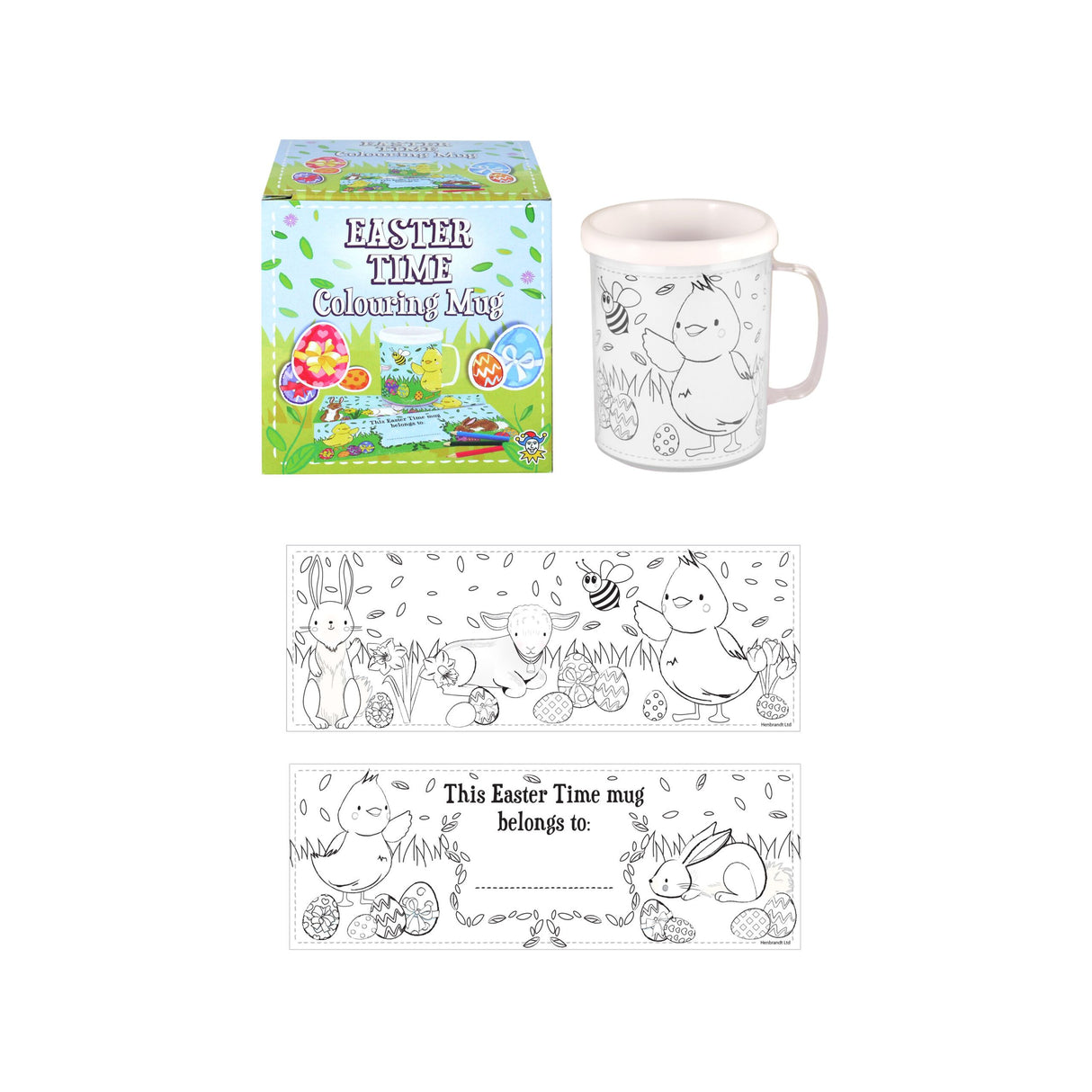Colour Your Own Easter Mug (300ml) Quantities of 12 Wholesale