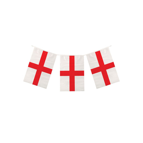 England St George’s Cross Flag Bunting 10M (20 Flags) Quantities of 12 Wholesale