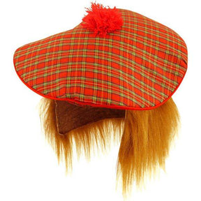 Scottish Hat with Ginger Hair (Adult) Wholesale