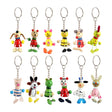 Wooden animal keychain assortment with 12 unique designs, 5cm.