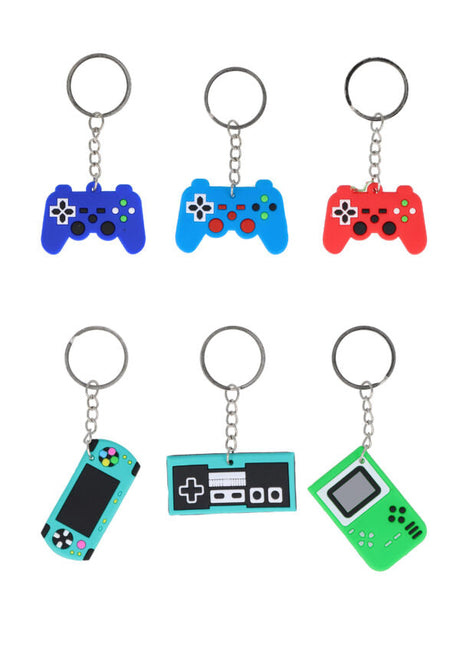 Gamer Keychain with assorted gaming controller designs.