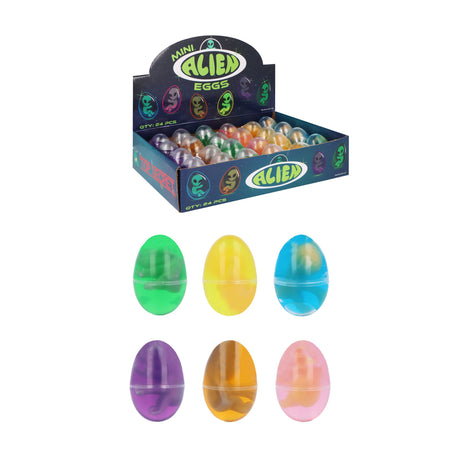 Mini Alien Eggs in slime Quantities of 24 Wholesale