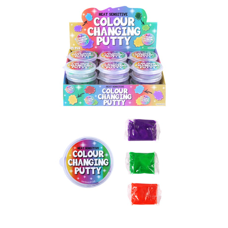 Heat Sensitive Colour Changing Putty Quantities of 24 Wholesale