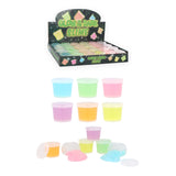 Mini Glow in the dark slime pots - Quantities of 24 Wholesale