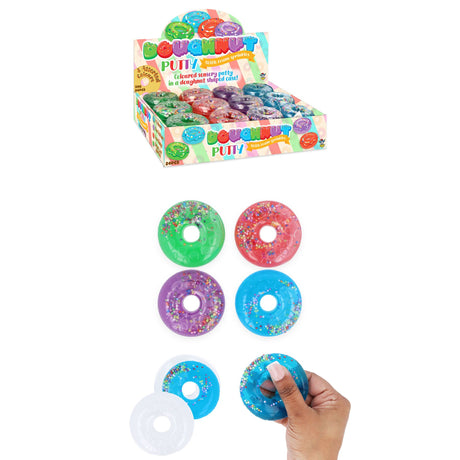 Squeezy Putty Donut 6 x 2.4cm Quantities of 24 Wholesale
