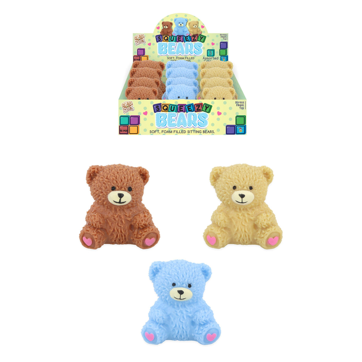 Squeeze Bear 8cm Quantities of 12