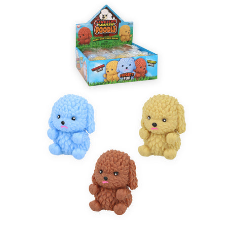 Dog Squish Toy (8cm) Quantities of 12 Wholesale